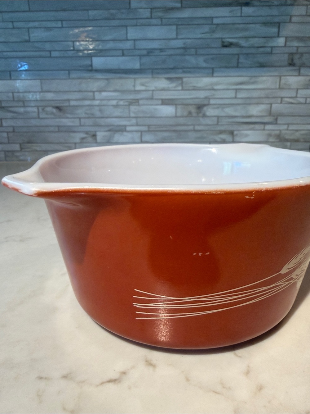 Vintage Pyrex Autumn Harvest Casserole Dish 473-B - Picture 9 of 9
